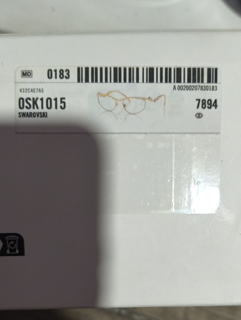 Swarovski Gold Eyewear Chain OSK1015